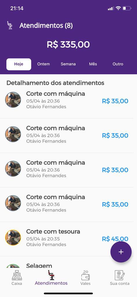 Screenshot of Android App